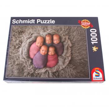 Schmidt Spiele Puzzle Fünf auf einen Streich Baby  1000 Teile 58301