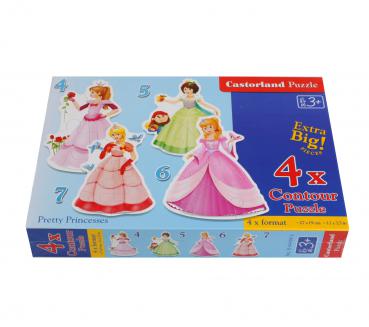 B- 04409 Castorland Formpuzzle Princesses Puzzles - Prinzessinnen