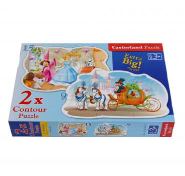 B-020027 Castorland Formpuzzle Cinderella Puzzles - Prinzessinnen Cinderella