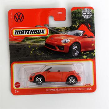 14/100 Matchbox 2019 VW Beetle Cabrio orange C08590