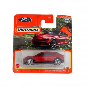 65/100 Matchbox Ford Mustang Mach-E rot metallic