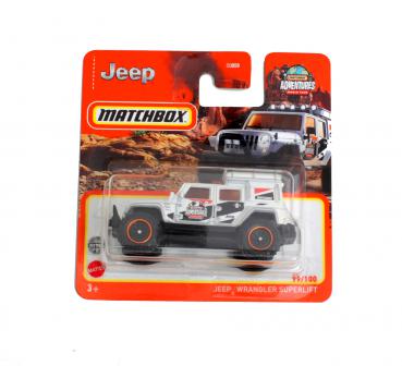99/100 Matchbox  Jeep Wrangler Superlift weiss