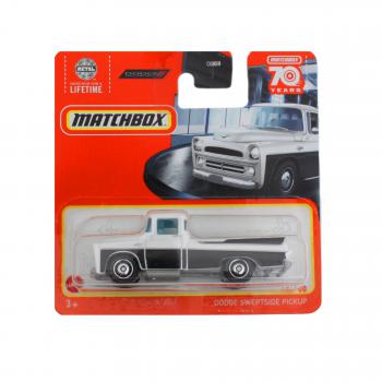 14/100 Matchbox Dodge Sweptside Pickup weiß schwarz