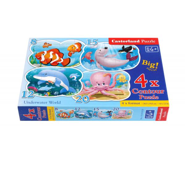 B-043026 Castorland Formpuzzle Underwater World Puzzles - Lustige Unterwasserwelt