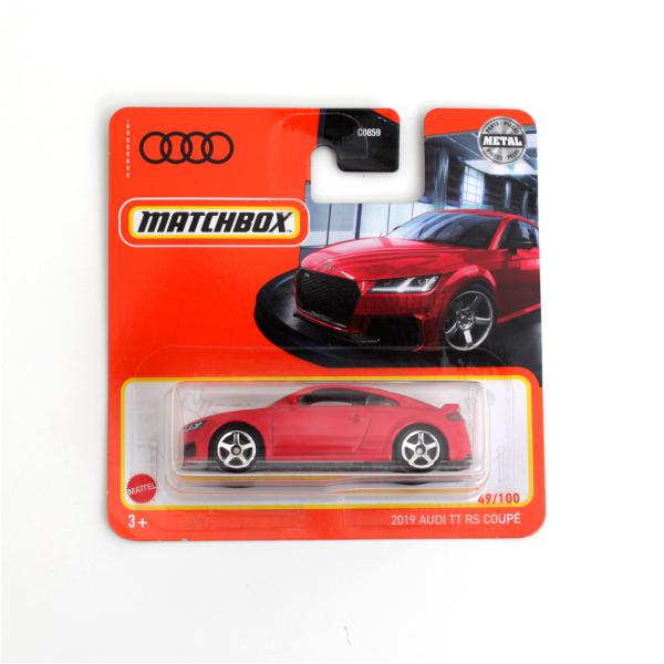 49/100 Matchbox 2019 Audi TT RS Coupé red rot C08590